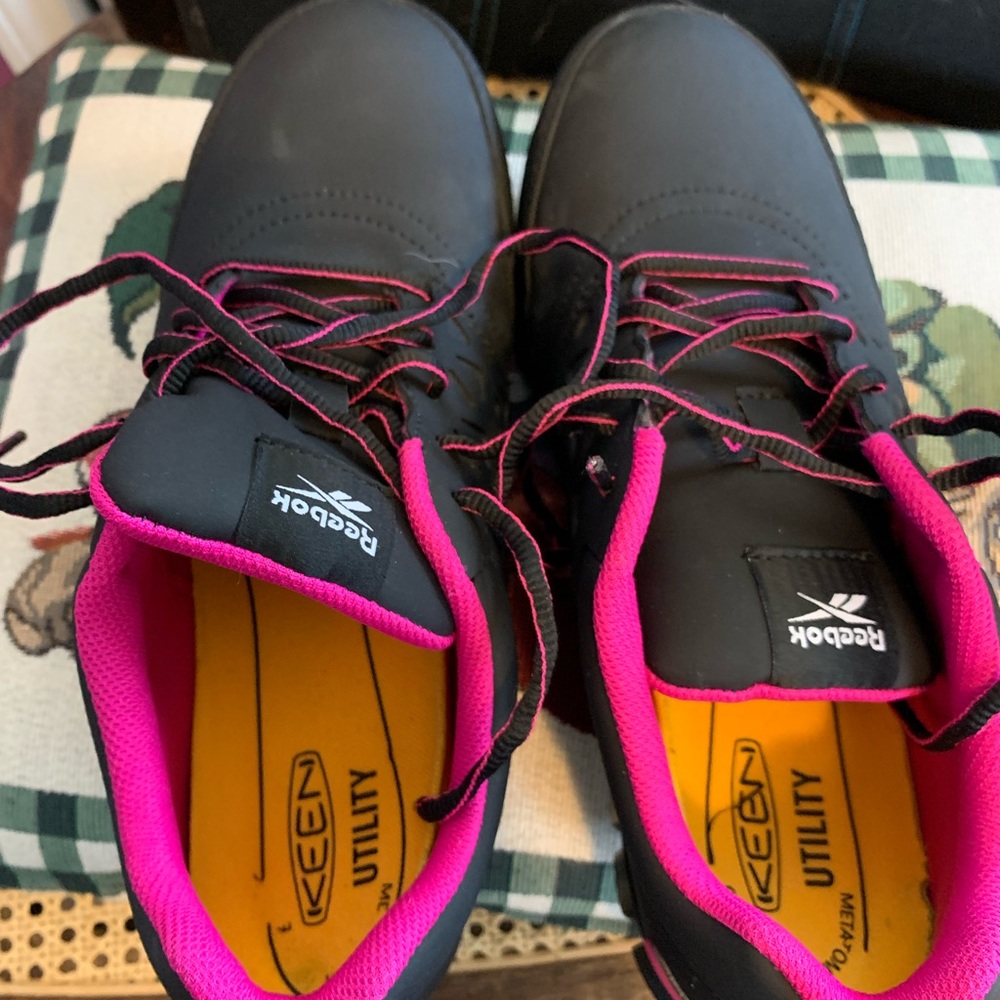 Reebok Sublite Cushion Soft Toe Work Shoes Slip Resistant Womens Size 10 W EUC